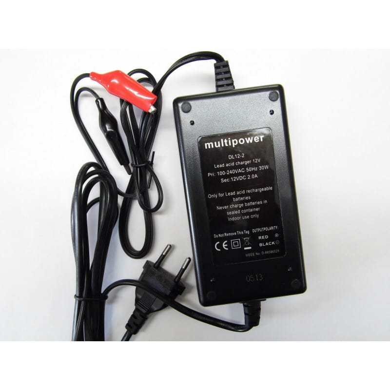 [201074955353] Chargeur de Batterie Plomb 12V / 2A - Chargeur automatique pour batteries AGM/GEL