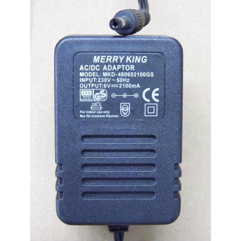 Alimentation Merry King MKD-480602100GS - 6V DC / 2.1A (12.6W) - Adaptateur secteur