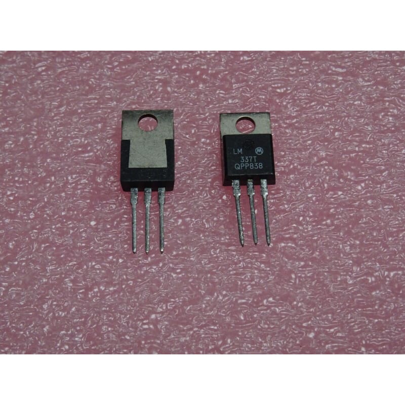 [LM337T] LM337T (Motorola) - Régulateur de Tension Ajustable Négatif 1.5A (Boîtier TO-220) (Lot de 2)
