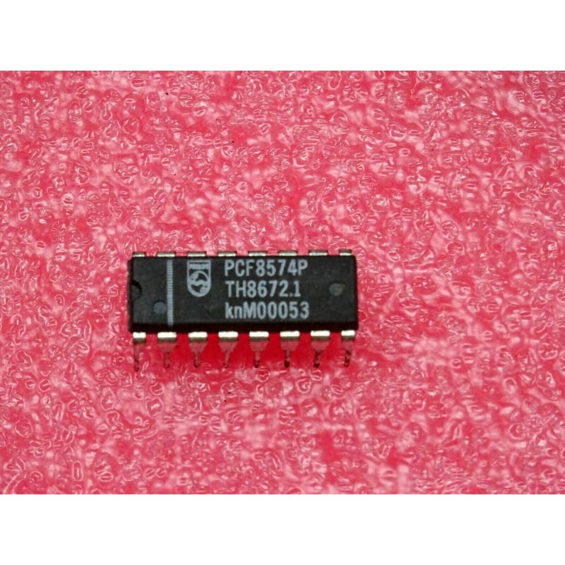 PCF8574P (Philips / NXP) - Extension d'E/S 8 bits distante pour bus I2C (Boîtier DIP-16)