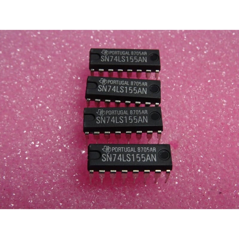SN74LS155AN (Texas Instruments) - Décodeur / Démultiplexeur Double 2 vers 4 (Boîtier DIP-16) (Lot de 4)