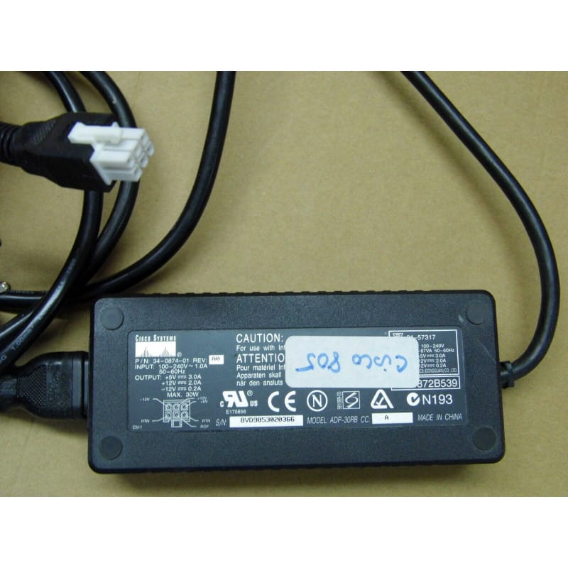 Alimentation Cisco 34-0874-01 (Rev A0) - Sorties Multiples : +5V / +12V / -12V - 30W