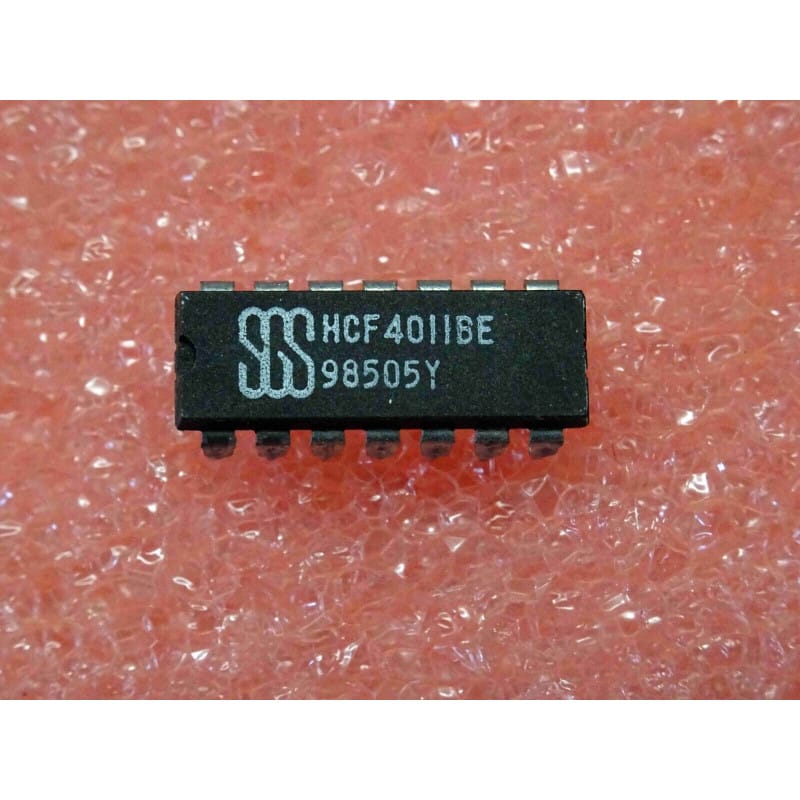 HCF4011BE (STMicroelectronics) - Quadruple Porte NAND à 2 Entrées (Boîtier DIP-14)
