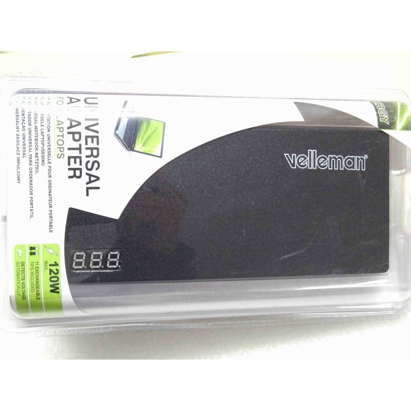 Alimentation Universelle Velleman PSSE27 - 120W - Haute Performance - Kit 11 Embouts