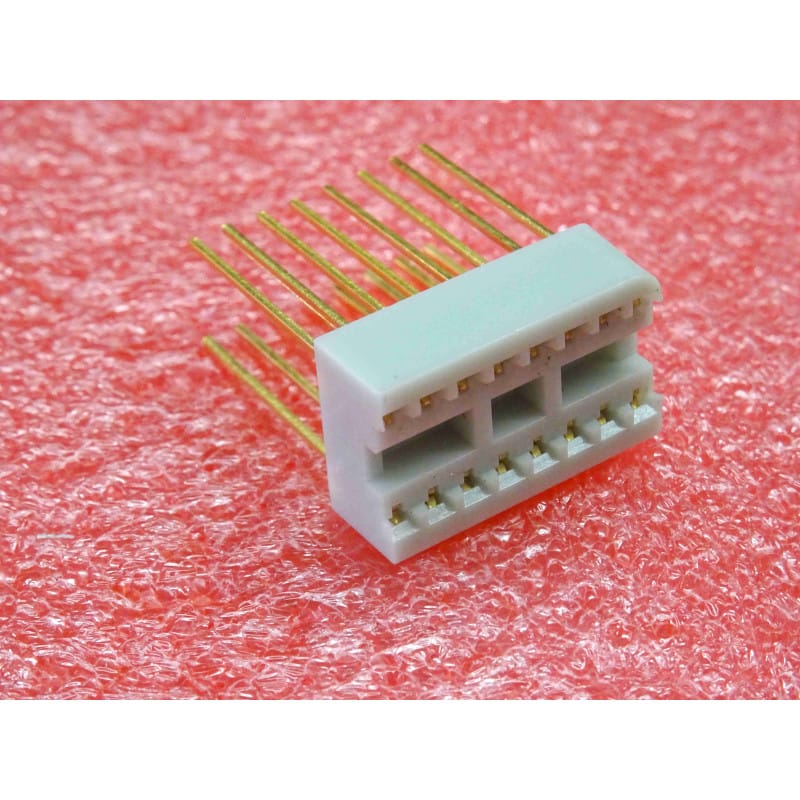Lot de 5 Supports à Wrapper DIP-16 (16 Broches - Pattes Dorées)