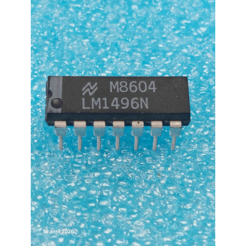 LM1496N (National Semiconductor) - Modulateur / Démodulateur Équilibré (Boîtier DIP-14)