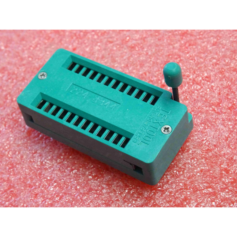 Support ZIF DIP-24 (Textool 224-3344) - Support à Insertion Nulle (Zero Insertion Force)