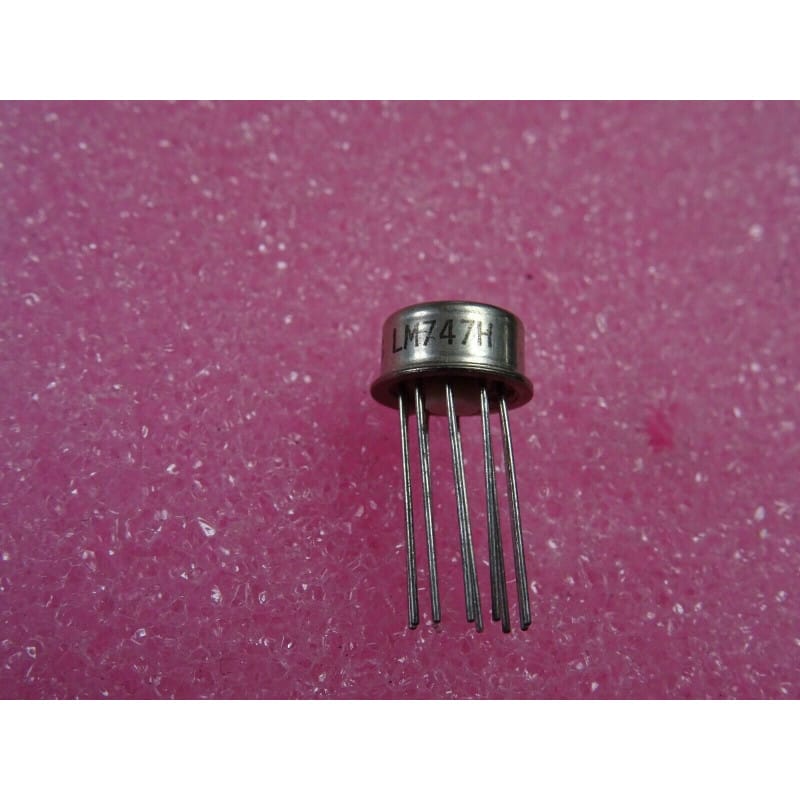 LM747H (National Semiconductor) - Double Amplificateur Opérationnel (Boîtier Métallique TO-5 / TO-99)