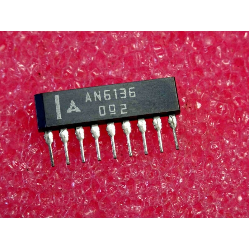 AN6136 (Matsushita / Panasonic) - Circuit Anti-Pop / Suppresseur de Bruits de Commutation Hi-Fi (Boîtier SIL-9)